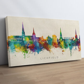 Lichfield Skyline Cityscape Art Print, 10 of 12