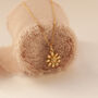 Gold And Sterling Silver Dainty Daisy Necklace, thumbnail 5 of 12