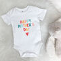 Happy Mother's Day Bright Babygrow, thumbnail 2 of 3