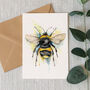 Bumble Bee Greeting Card, thumbnail 2 of 3