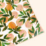 Illustrated Peach Pattern Wrapping Paper Sheet, thumbnail 3 of 5
