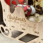 Personalised Wooden Sleigh Decoration, thumbnail 4 of 4