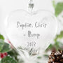 Personalised Bump's 1st Christmas Bauble, thumbnail 1 of 5