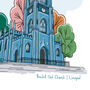 Personalised Bombed Out Church Liverpool Print, thumbnail 5 of 6