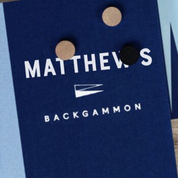 Personalised Backgammon In A Book Gift, 7 of 7