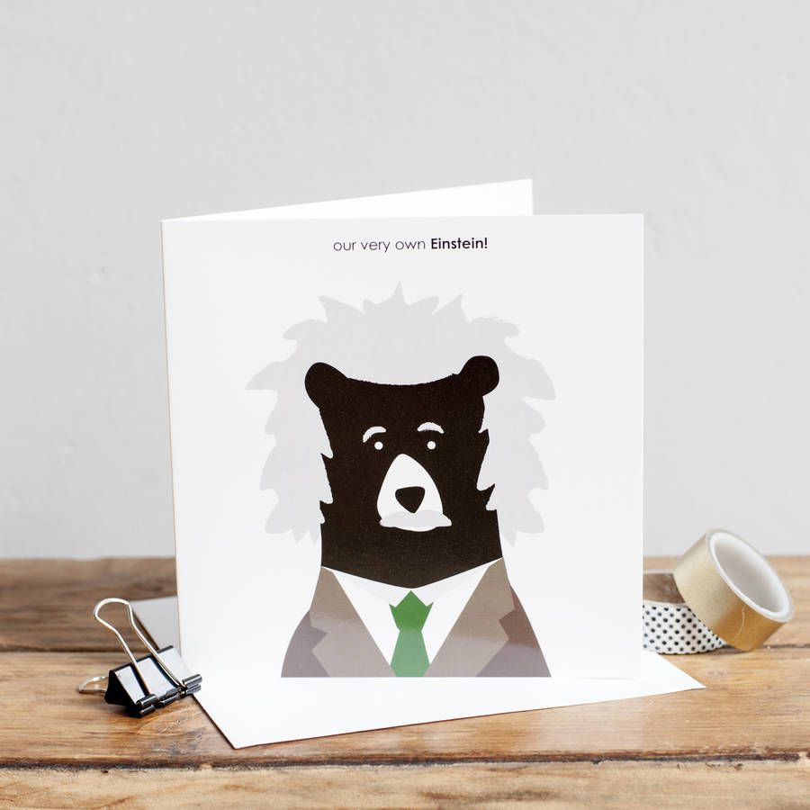 Einstein Exam Card By Heather Alstead Design Notonthehighstreet