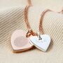 Personalised Fingerprint Sterling Double Heart Necklace, thumbnail 4 of 10