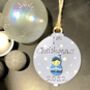 Baby Boy's 1st Christmas Tree Decoration Blue Bauble, thumbnail 2 of 2