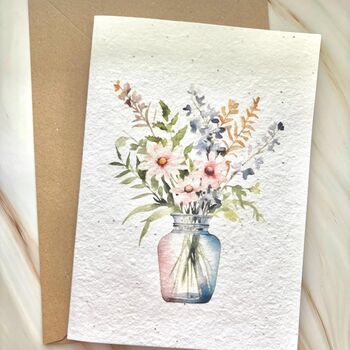 Plantable Wildflower Seed Birthday Card A5 Size, 7 of 10