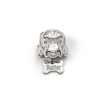 Sterling Silver Cockapoo Dog Head Bead Charm, 2 of 5