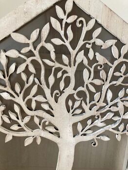 Wooden Tree Of Life Wood Key Box Holder Storage Freestanding/Wall Mounted, 5 of 8
