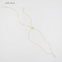 Crystal Back Drop Necklace Lariat For Wedding, thumbnail 5 of 12
