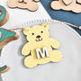 Personalised Wooden Bunting Teddy And Name, thumbnail 4 of 8