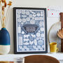 Personalised How To Bbq Everything Kitchen Print, thumbnail 1 of 6