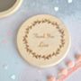 Personalised Floral Thank You Compact Mirror, thumbnail 1 of 3