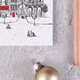 Santa's Sleigh Pack Of Eight Notecards, thumbnail 3 of 3