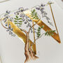 W Is For Wisteria Illuminated Botanical Print, thumbnail 2 of 6