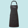 Vintage Leather Strap Personalised Apron With Name, thumbnail 5 of 8