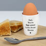Personalised Easter Message Star Ceramic Egg Cup, thumbnail 1 of 4