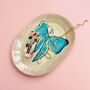 Ceramic Blue Bow With Gold Detail Trinket Dish, thumbnail 3 of 6
