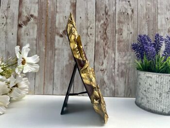 Gold Oval Floral Photo Frame With Butterfly Detail 15 X 10cm, 3 of 7