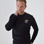 T120 Black Retro Tech Sweatshirt, thumbnail 1 of 7