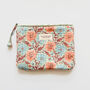 Floribunda Zip Pouch, Duck Egg, thumbnail 1 of 3