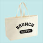 Brunch Society Premium Canvas Oversized Tote Bag, thumbnail 10 of 10