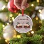 Personalised Christmas Pudding Couple Decoration, thumbnail 1 of 4