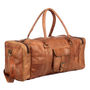 Personalised Leather Holdall With Zipped Pockets, thumbnail 8 of 11