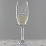 Personalised Mother Of The Groom Champagne Flute Glass, thumbnail 3 of 4