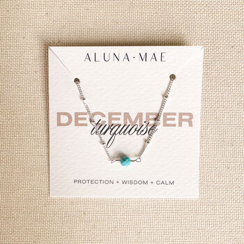 December Birthstone Turquoise Sterling Silver Bracelet, 2 of 4