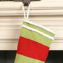 Personalised Christmas Cheer Striped Knit Stocking, thumbnail 6 of 8