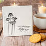Coaster Square White Porcelain I Didn't Realise We Were Making Memories Keepsake Gift, thumbnail 1 of 3