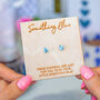 'Something Blue' Aquamarine Wedding Stud Earrings, thumbnail 1 of 11