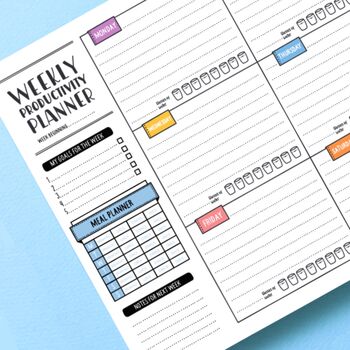 A4 Weekly Productivity Planner Desk Pad, 4 of 6