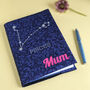 Star Sign Personalised Fabric Notebook Mothers Day Gift, thumbnail 3 of 6