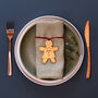 Personalised Gingerbread Lady Table Name Place Settings, thumbnail 1 of 2