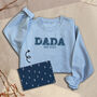 Personalised 'Dada' Appliquéd Family Sweatshirt, thumbnail 1 of 11