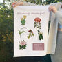 Personalised Secret Message Floral Tea Towel For 50th Birthday, thumbnail 7 of 8