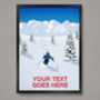 Personalised Ski Poster, thumbnail 1 of 7