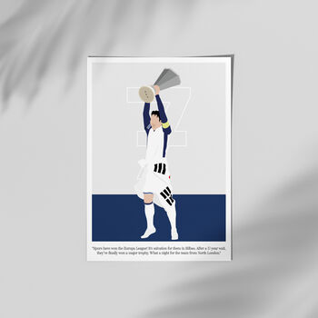 Son Heung Min Commentary Europa League Tottenham Print, 2 of 4