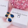 Blue Sapphire Christmas Earrings, thumbnail 5 of 6