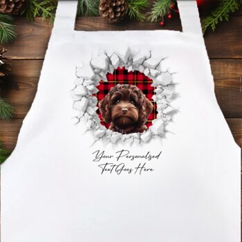 Personalised Christmas Cockapoo Break Through, 4 of 10