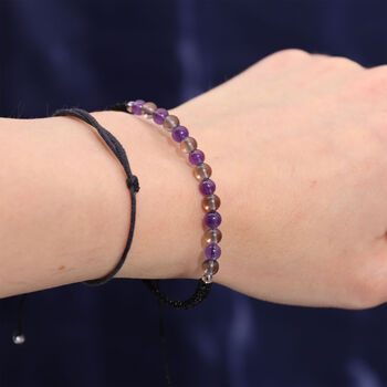 Capricorn Zodiac Crystal Candle And Gemstone Bracelet Gift Set, 6 of 6