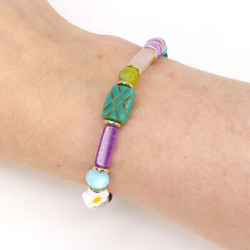 Ettie Semi Precious Gemstone Beaded Bracelet, 2 of 5