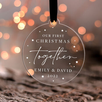Our First Christmas Together Bauble Gift For Couples, 4 of 11