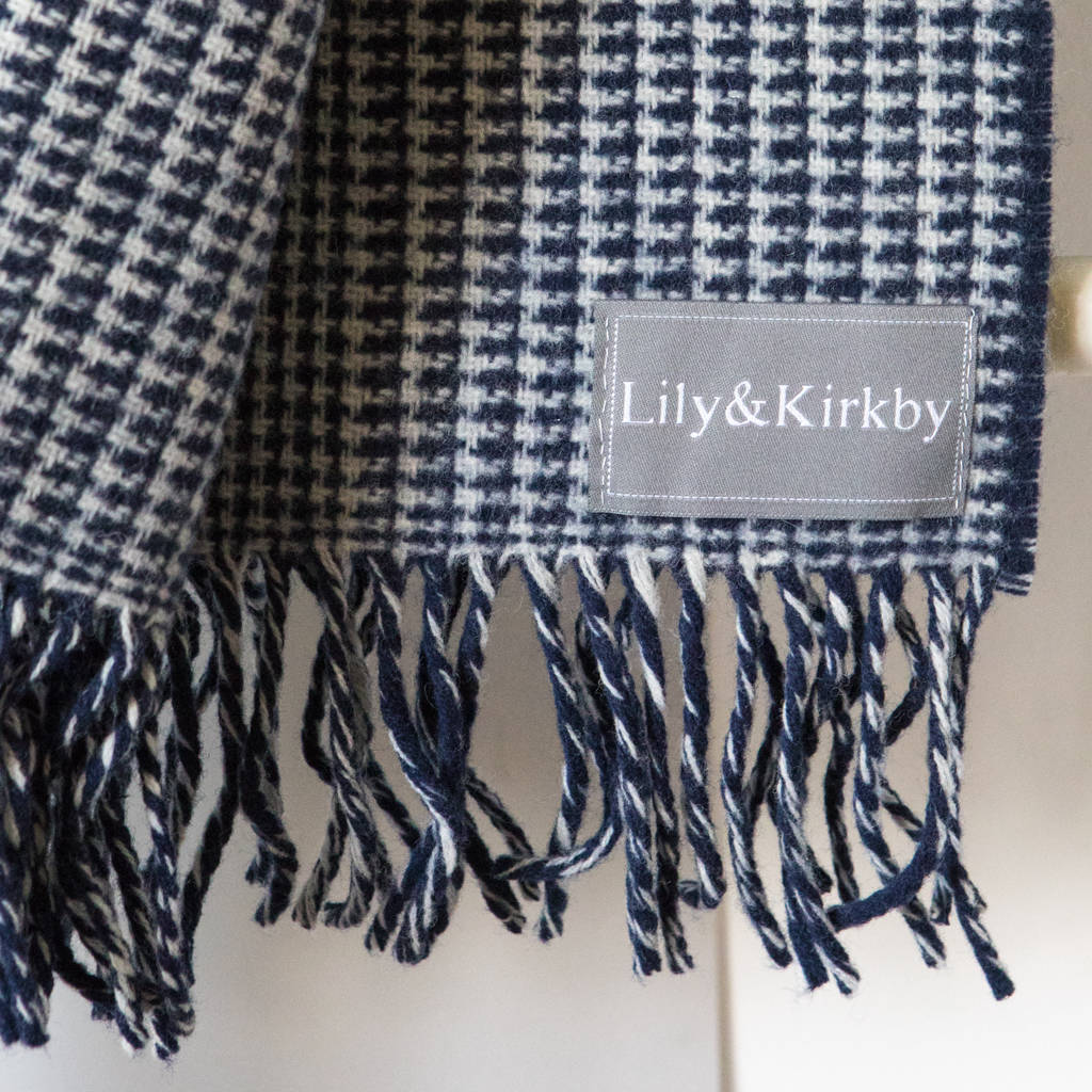 fine lambswool throws by lily&kirkby