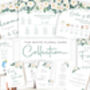 Wedding Welcome Sign White And Dark Green Floral, thumbnail 6 of 7