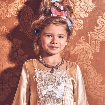 Girl's Gold Regal Princess Dress Up Costume, 4 of 6